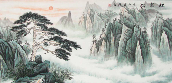 Выставка шанхайского стиля каллиграфии и традиционной китайской живописи